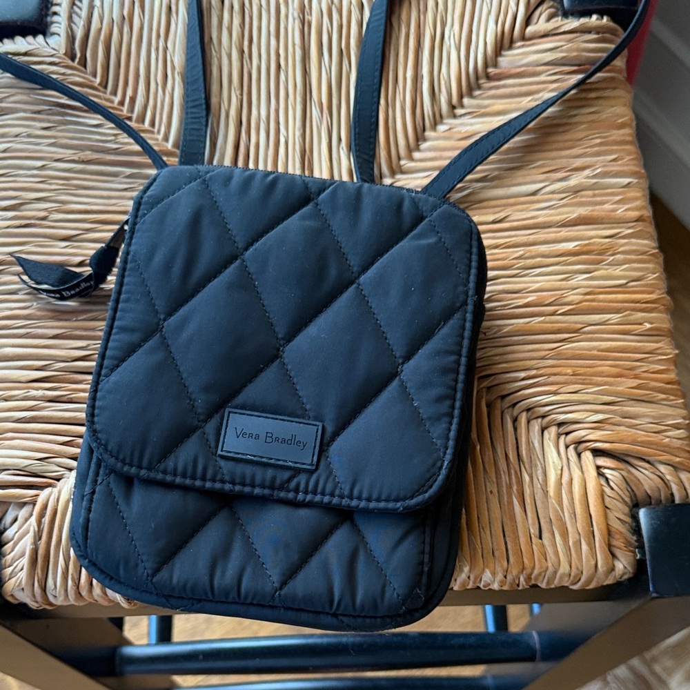 Vera Bradley Black Quilted Crossbody Bag